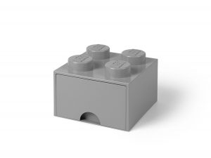 brique gris pierre de rangement lego 5005713 a tiroir et a 4 tenons