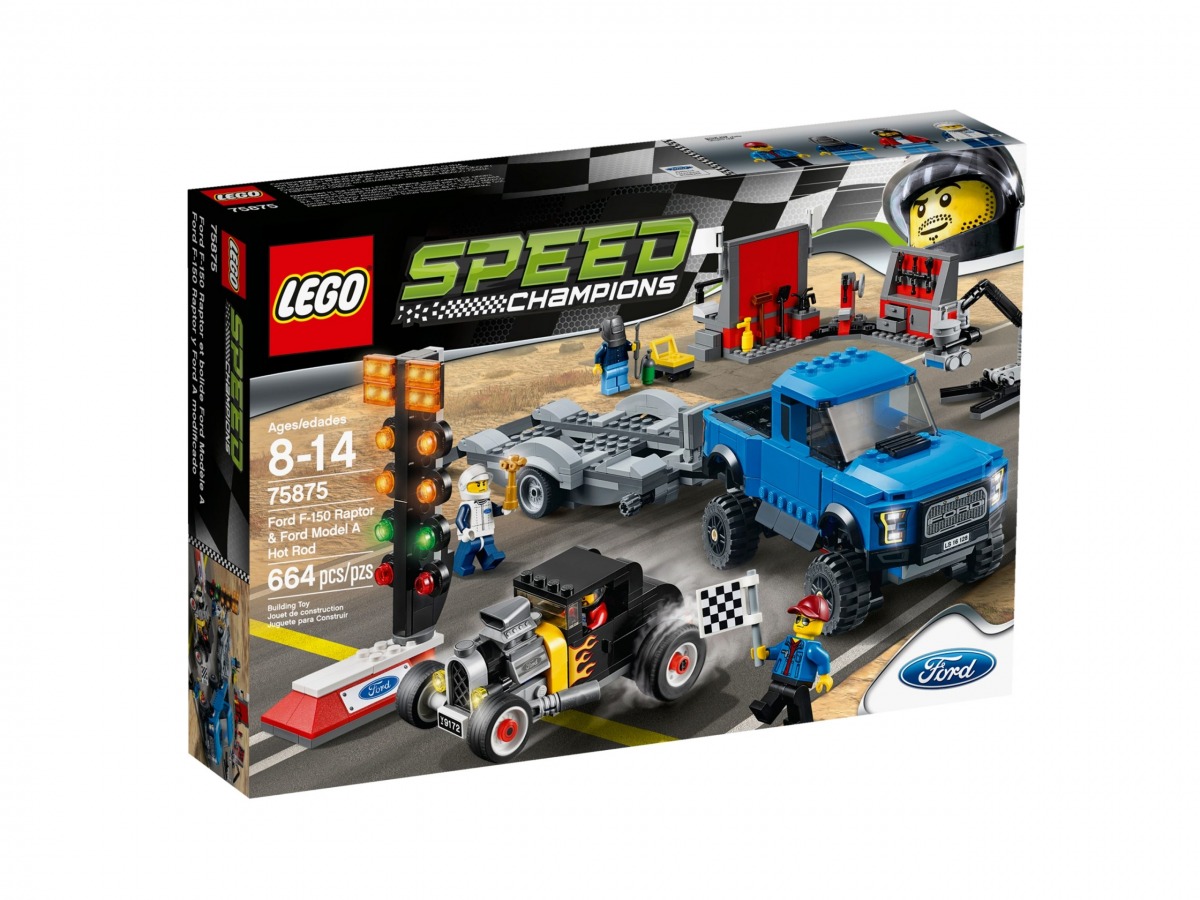 lego 75875 ford f 150 raptor et le bolide ford modele a scaled