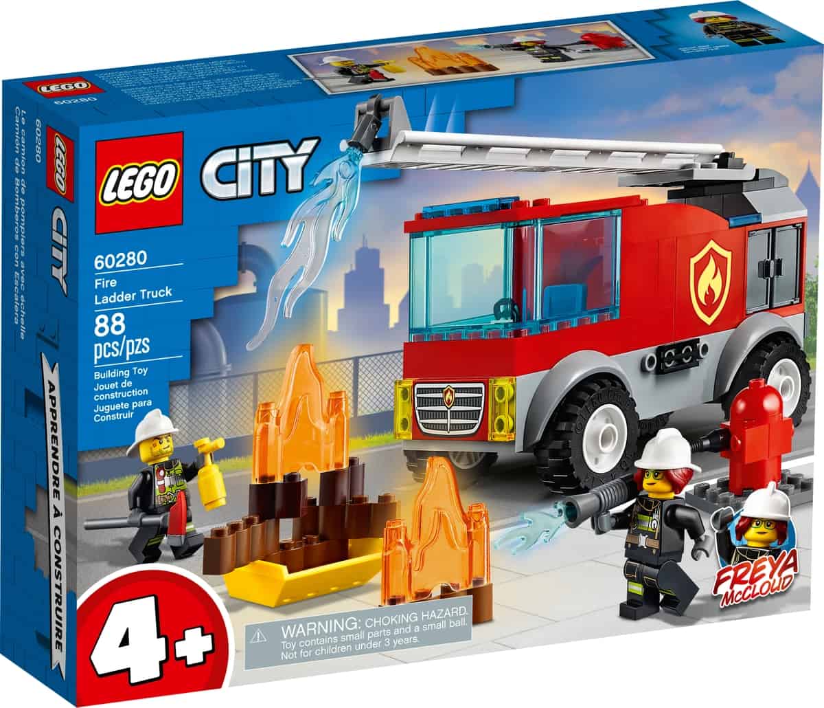 lego 60280 le camion des pompiers avec echelle