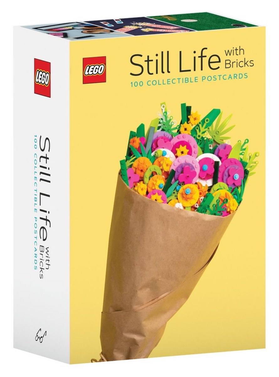 lego 5006207 still life with bricks 100 collectible postcards